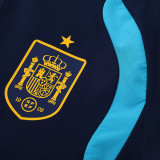 26/27 Spain Royal Blue Hooded Windbreaker Tracksuit