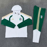 26/27 Italy White Hooded Windbreaker Tracksuit