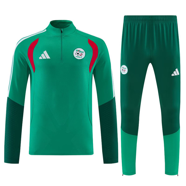 26/27 Algeria Green Half Pull Tracksuit (半拉链)