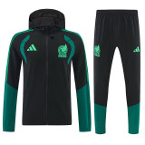 26/27 Mexico Green Hooded Windbreaker Tracksuit