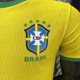 26/27 Brazi Simulated Edition Yellow Player Version Soccer Jersey
