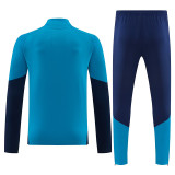 26/27 Spain Lake Blue Half Pull Tracksuit (半拉链)