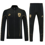 26/27 Portugal Black Gold Jacket Tracksuit