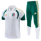 26/27 Italy White polo shirts pants suit