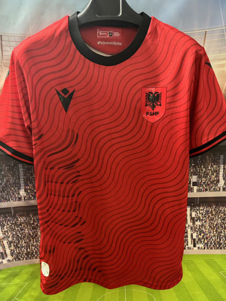 26/27 Albania Home Fans Soccer Jersey