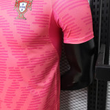 26/27 Portugal Pink Pattern Edition Player Version Soccer Jersey