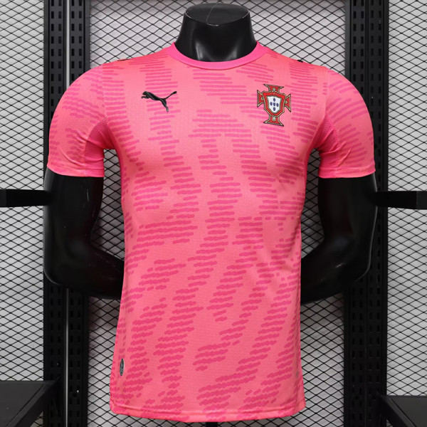 26/27 Portugal Pink Pattern Edition Player Version Soccer Jersey