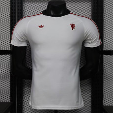 26/27 Man Utd Leisure White Player Version Retro Soccer Jersey
