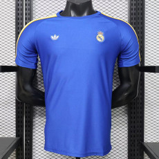 26/27 RMA Leisure Blue Player Version Retro Soccer Jersey