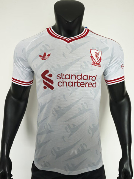 25/26 LIV Away Simulation Edition White Player Version Soccer Jersey