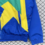 1993/1994 Brazil Blue& Green Retro  Windbreaker