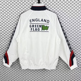 1998 England White Retro  Windbreaker