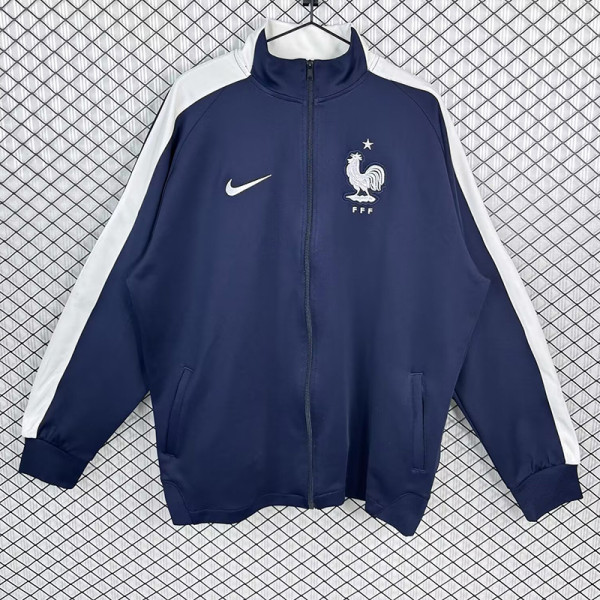 2014 France Royal Blue Retro Jacket