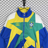 1993/1994 Brazil Blue& Green Retro  Windbreaker