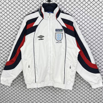 1998 England White Retro  Windbreaker