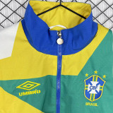 1993/1994 Brazil Blue& Green Retro  Windbreaker