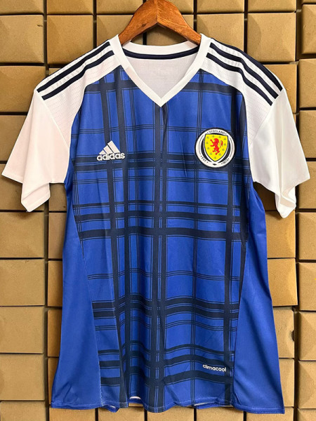 2016 Scotland Blue Retro Soccer Jersey