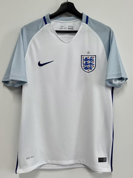 2016 England Home Retro Soccer Jersey