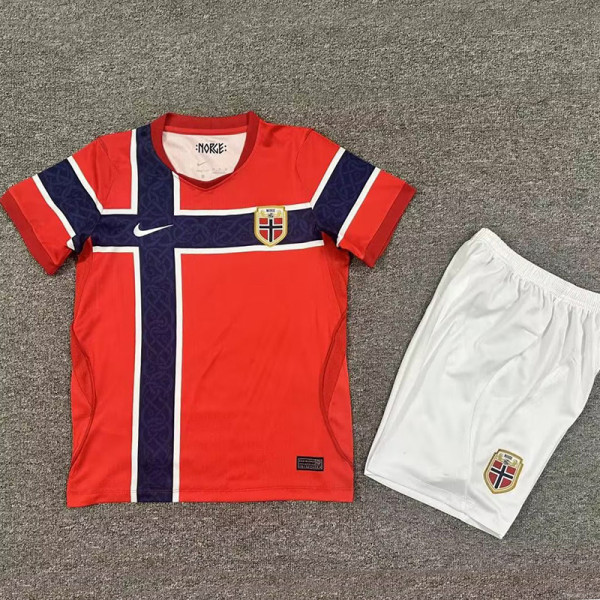 26/27 Norway Home Kids Soccer Jersey