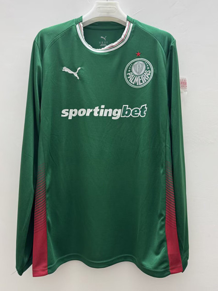 26/27 Palmeiras Home Long Sleeve Soccer Jersey