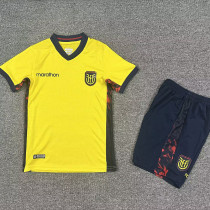 26/27 Ecuador Home Kids Soccer Jersey(V领)