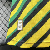 26/27 Jamaica Yellow Green Striped Edtion Player Version Soccer Jersey