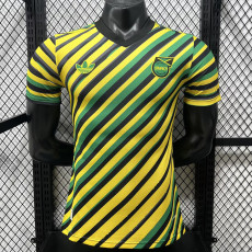 26/27 Jamaica Yellow Green Striped Edtion Player Version Soccer Jersey