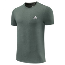 2026 AD Misty Sea Blue Leisure quick drying Men's T-shirt Top#A324