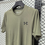 2026 UA Olive Green Men's T-shirt Top#A322