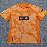2026 Valencia Retro Edition Orange Fans Soccer Jersey(带复古章)