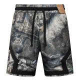 26/27 Flying Man Casual NBA Edition Tree branch shadow pattern shorts#C2525