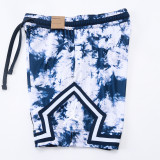 26/27 Flying Man Casual NBA Edition Camouflage Blue shorts#C2511