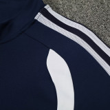 26/27 AD Royal Blue Kids Half Pull Tracksuit#814宝蓝(童装半拉链)