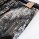 26/27 Flying Man Casual NBA Edition Tree branch shadow pattern shorts#C2525