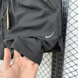 2026 NK Black Casual Double layer shorts#D1105 双层黑色