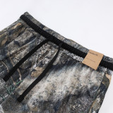 26/27 Flying Man Casual NBA Edition Tree branch shadow pattern shorts#C2525