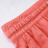 26/27 Flying Man Casual NBA Edition orange-red shorts#A2616