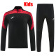 26/27 UA Black &Red Kids Half Pull Tracksuit#815(童装半拉链)