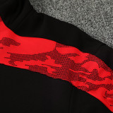 26/27 UA Black&Red Half Pull Tracksuit#815(半拉链)