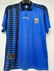 1994 Argentina Away1:1 Retro Soccer Jersey (钢印纹）