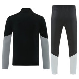 26/27AD Black&Grey Half Pull Tracksuit#814(半拉链)