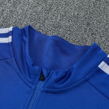 26/27AD Blue Kids Half Pull Tracksuit#814(童装半拉链)