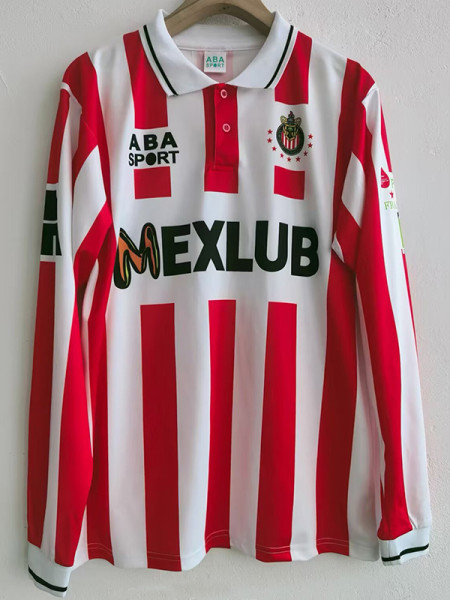 1994/1995 Chivas Home Long Sleeve Retro Soccer Jersey(长袖)