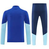 26/27AD Blue Half Pull Tracksuit#814(半拉链)