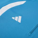 26/27AD Lake Blue Kids Half Pull Tracksuit#814(童装半拉链)