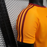 26/27 Roma Yellow Player Version Retro Soccer Jersey