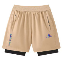 2026 AD Khaki Double Layered Sports Shorts#A2002金标卡其