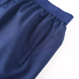 2026 AD Royal Blue Double Layered Sports Shorts#A2001白花标上青