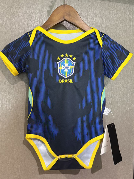 26/27 Brazil Away Baby Infant Crawl Suit