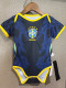 26/27 Brazil Away Baby Infant Crawl Suit